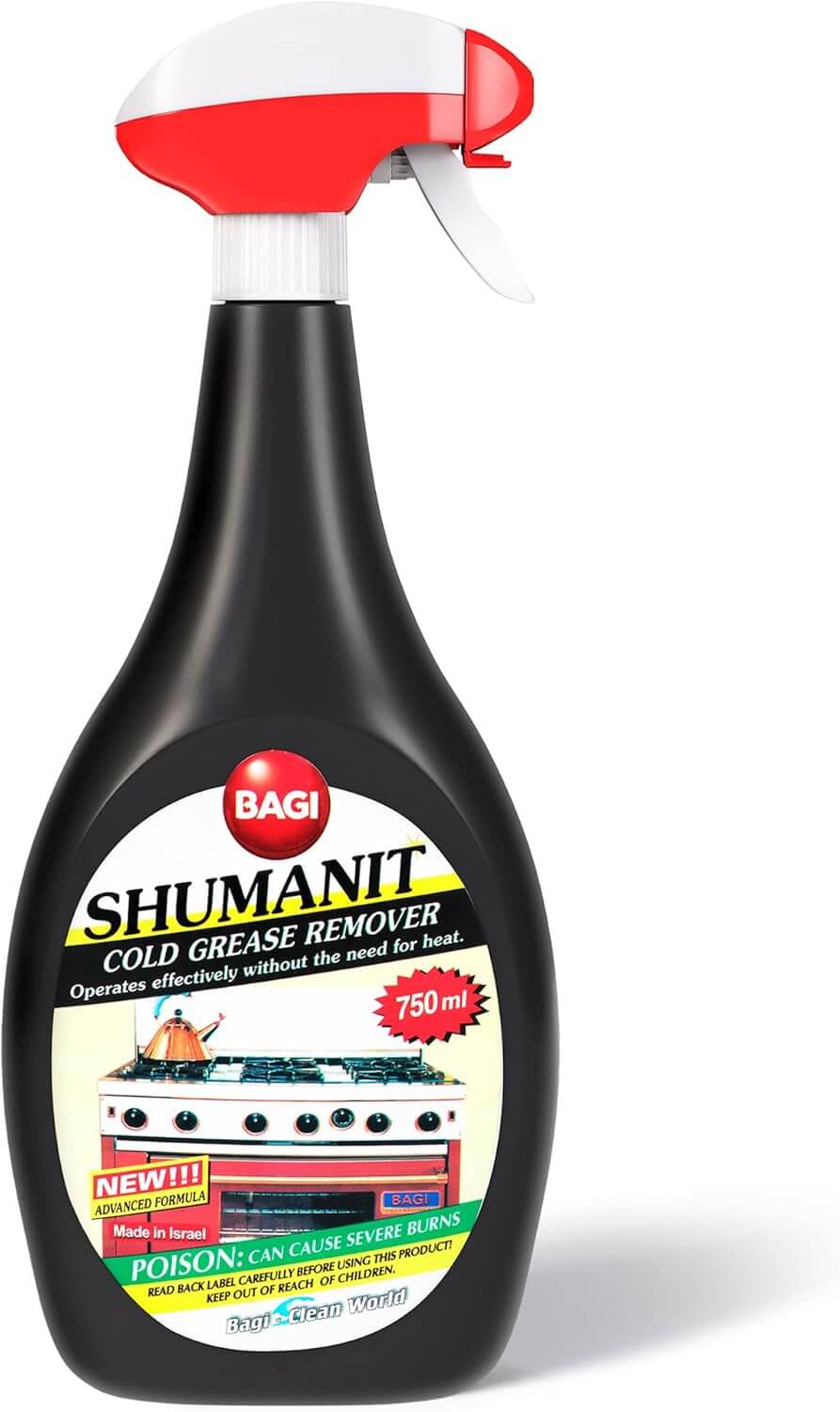 SHUMANIT Cold Grease Remover with Lemon Scent 25.4FL Oz